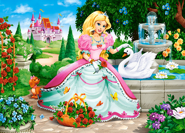 Princess with Swan - Puzzel (60)