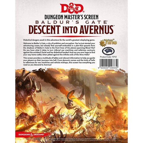 Dungeons & Dragons: Baldur's Gate - Descent Into Avernus (Dungeon Master's Screen)