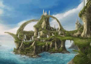 Eiland van de watervallen (Nadegda Mihailova) - Puzzel (1000)