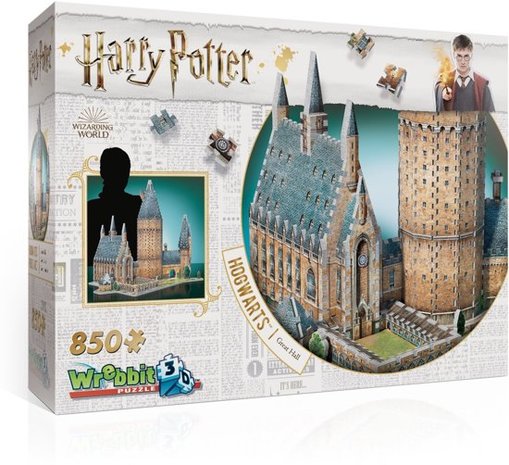 Harry Potter: Great Hall - Wrebbit 3D Puzzle (850)