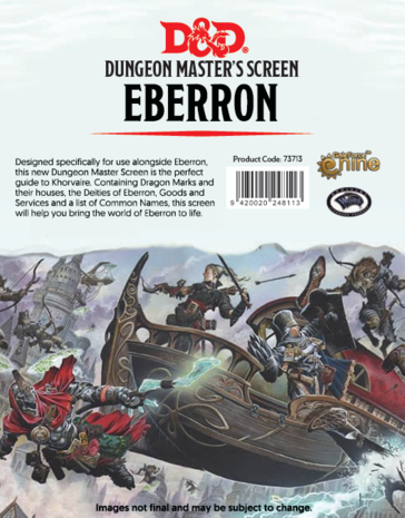 Dungeons & Dragons: Eberron - Rising From The Last War (Dungeon Master's Screen)
