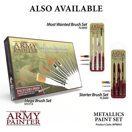Warpaints Metallics Paint Set (The Army Painter)
