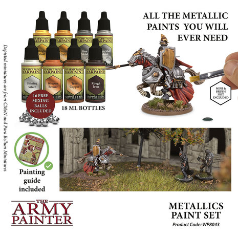Warpaints Metallics Paint Set (The Army Painter)