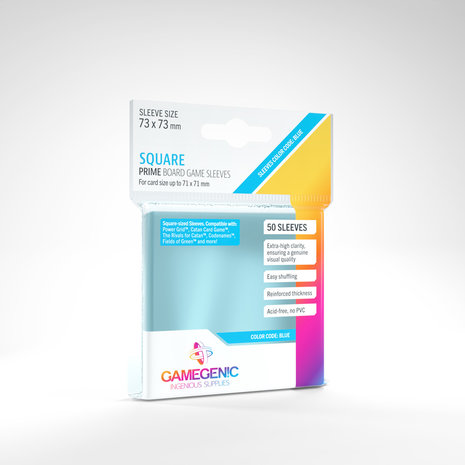 Gamegenic Prime Board Game Sleeves: Square (73x73mm) - 50