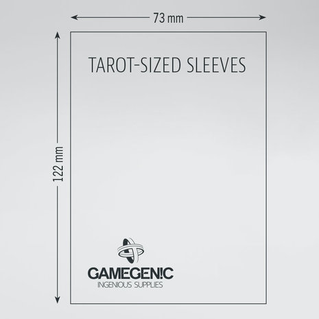 Gamegenic Matte Board Game Sleeves: Tarot (73x122mm) - 50