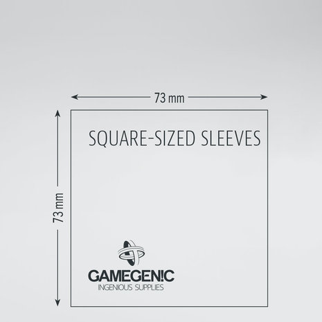 Gamegenic Matte Board Game Sleeves: Square (73x73mm) - 50