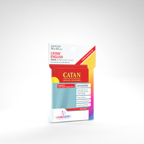 Gamegenic Prime Board Game Sleeves: Catan English (56x82mm) - 60