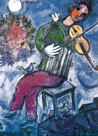 The Blue Violinist, Marc Chagall - Puzzel (1000)
