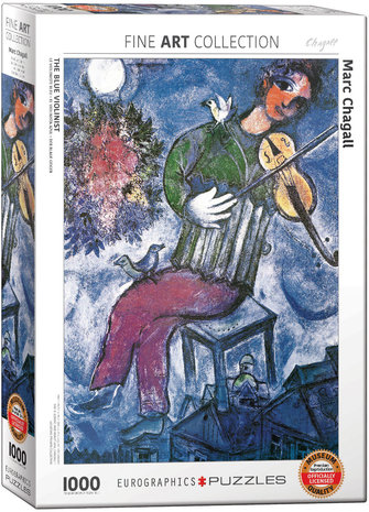 The Blue Violinist, Marc Chagall - Puzzel (1000)