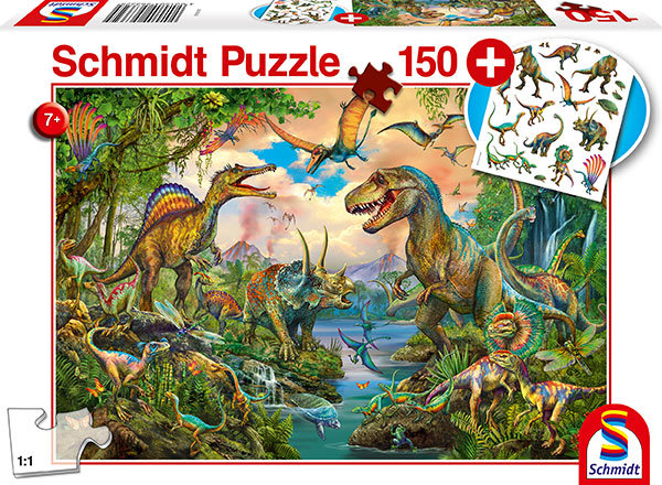 Wilde Dino's - Puzzel (150)