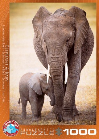 Elephant & Baby - Puzzel (1000)