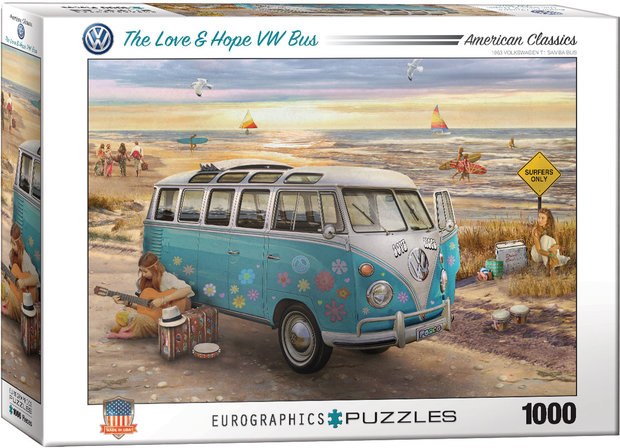 The Love & Hope VW Bus - Puzzel (1000)