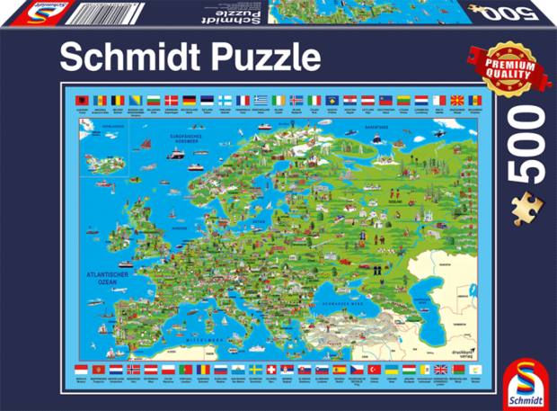 Europa ontdekken - Puzzel (500)