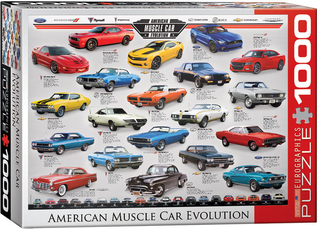 American Muscle Car Evolution - Puzzle (1000)