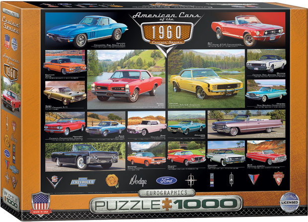 American Cars of the 1960s - Puzzel (1000)