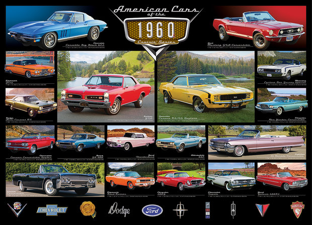 American Cars of the 1960s - Puzzel (1000)