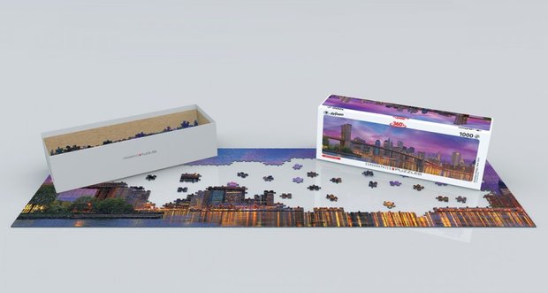 Brooklyn Bridge, New York - Panorama Puzzel (1000)