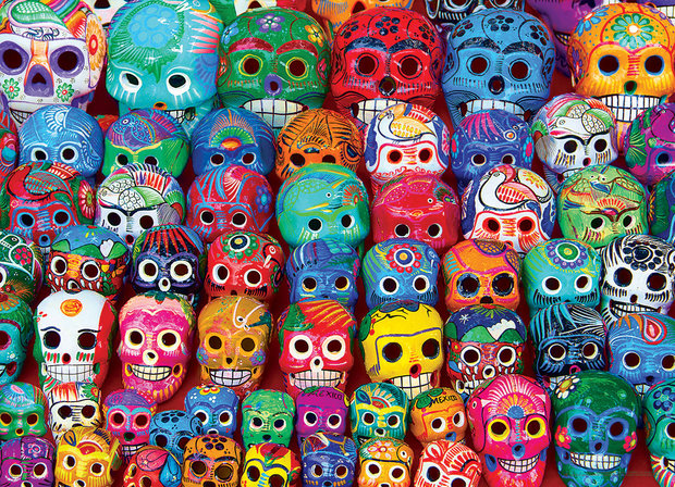 Traditional Mexican Skulls - Puzzel (1000)