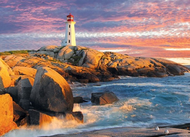Peggy's Cove Lighthouse, Nova Scotia - Puzzel (1000)