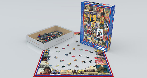 World War I & II Vintage Posters - Puzzel (1000)