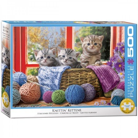 Knittin' Kittens - Puzzel (500XL)