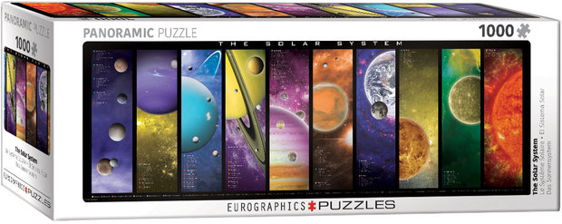 The Solar System - Panorama Puzzel (1000)