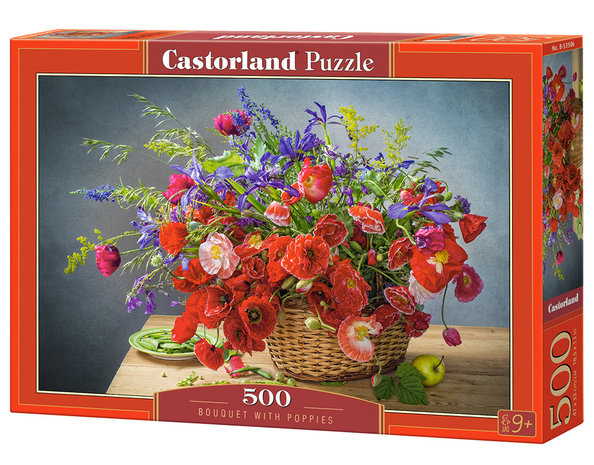 Bouquet with Poppies - Puzzel (500)