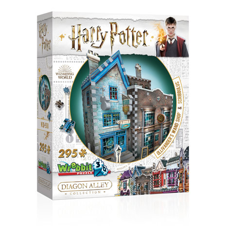 Harry Potter: Potter Ollivander's Wand Shop & Scribbulus - Wrebbit 3D Puzzle (295)