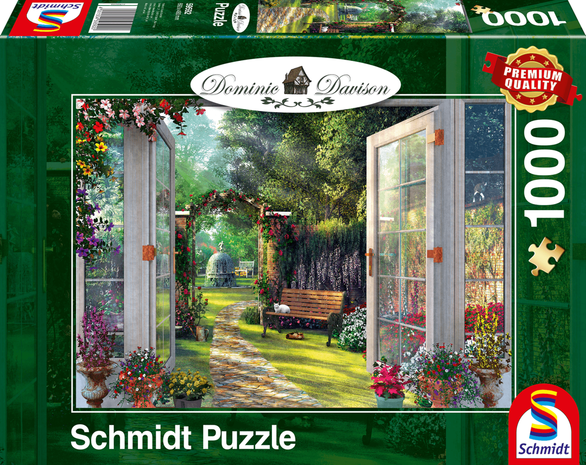Uitzicht op de droomtuin (Dominic Davison) - Puzzel (1000)