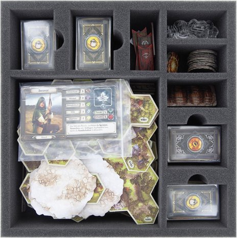 The Lord of the Rings - Journeys in Middle-Earth: Foam Tray Set (Feldherr)