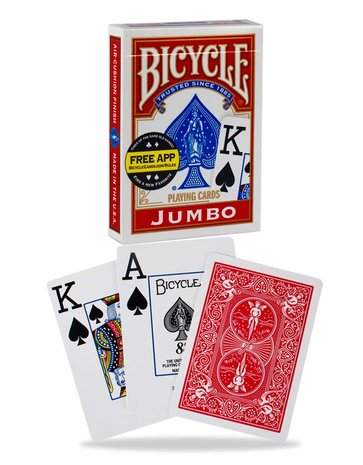 Playing Cards: Jumbo - Red (Bicycle)