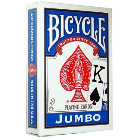 Playing Cards: Jumbo - Blue (Bicycle)