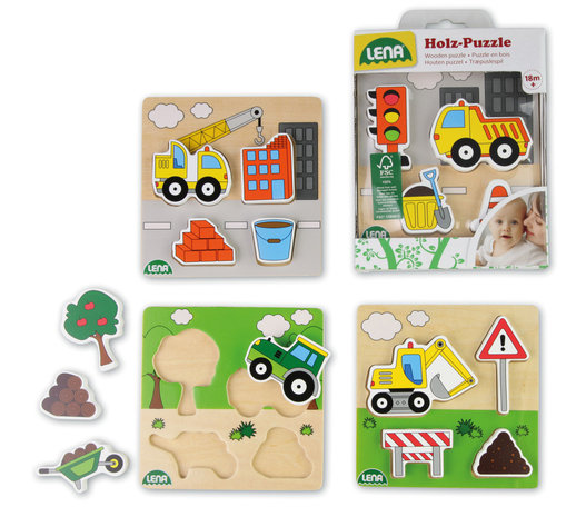 Terreinvoertuigen - Houten Puzzels (4x4)