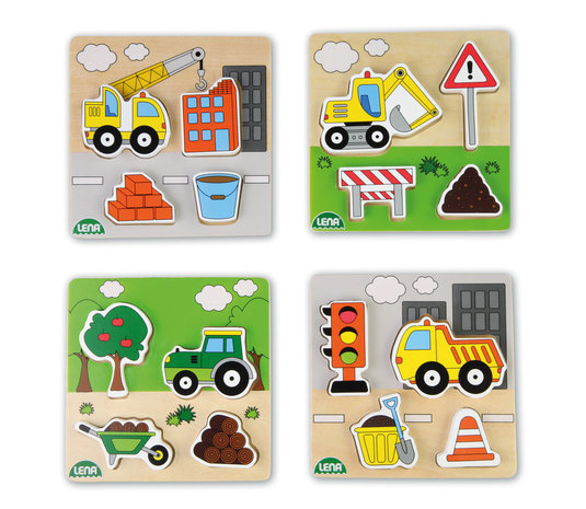 Terreinvoertuigen - Houten Puzzels (4x4)