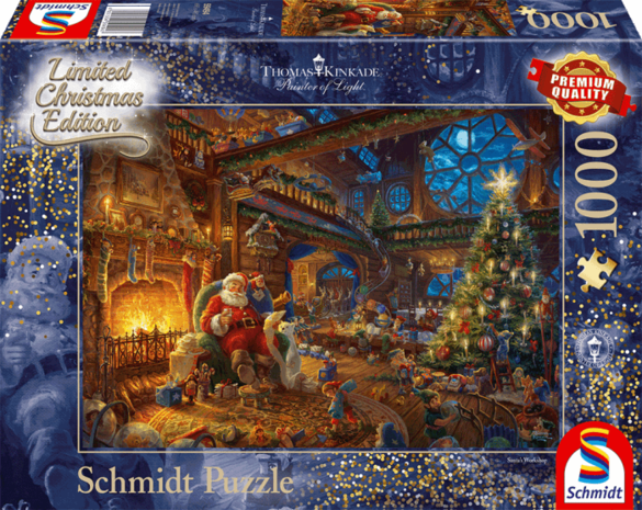 De Kerstman en zijn elfen - Puzzel (1000)