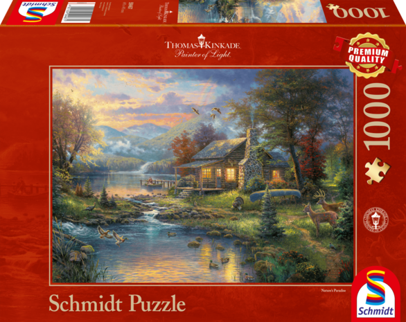 In het natuurparadijs (Thomas Kinkade) - Puzzel (1000)