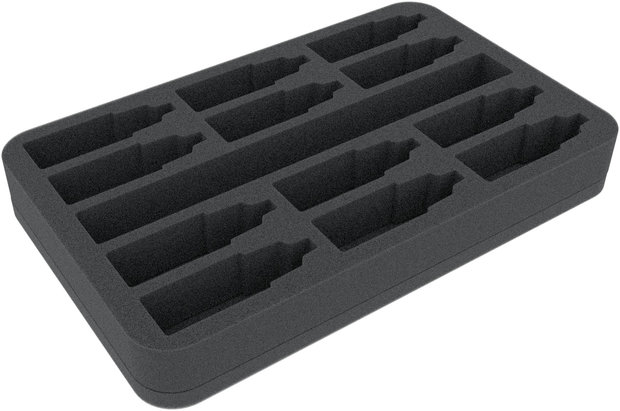 Foam Tray for 12 Color Bottles & Brushes (Feldherr)