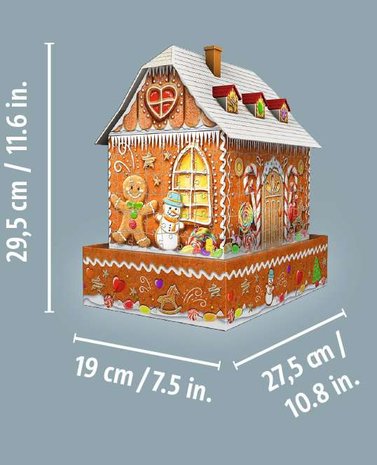 Gingerbread House Night Edition - 3D Puzzel (257)