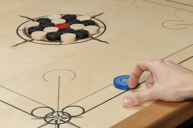 Carrom Standard (Black/Red)