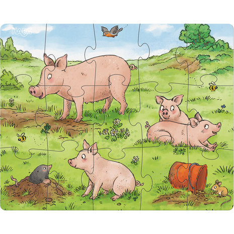Puzzels: Jonge Boerderijdieren (3+)