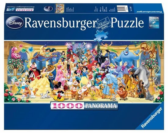Disney Groepsfoto - Panorama Puzzel (1000)
