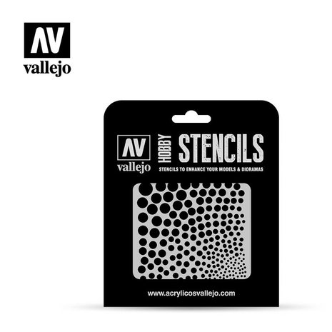 Hobby Stencils: Circle Textures (Vallejo)