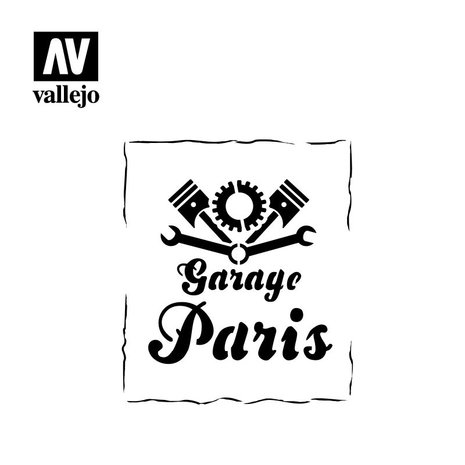 Hobby Stencils: Vintage Garage Signs (Vallejo)