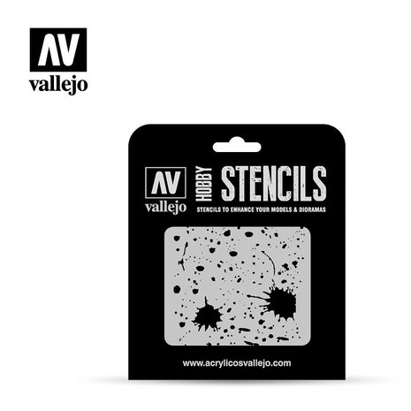 Hobby Stencils: Splash & Stains (Vallejo)