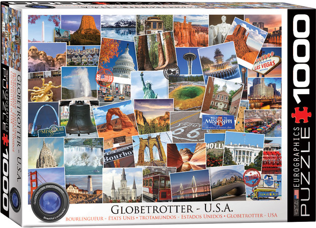 Globetrotter, USA - Puzzel (1000)