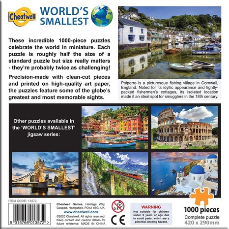Polperro, Cornwall - World's Smalles Jigsaw Puzzle (1000)