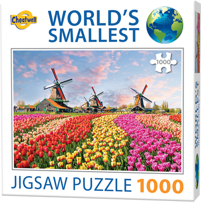 Dutch Windmills - World's Smallest Jigsaw Puzzle (1000)