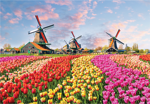Dutch Windmills - World's Smallest Jigsaw Puzzle (1000)
