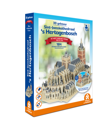 's Hertogenbosch: Sint-Janskathedraal - 3D Puzzel (184)