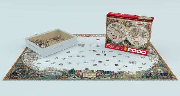 Antique World Map - Puzzel (2000)